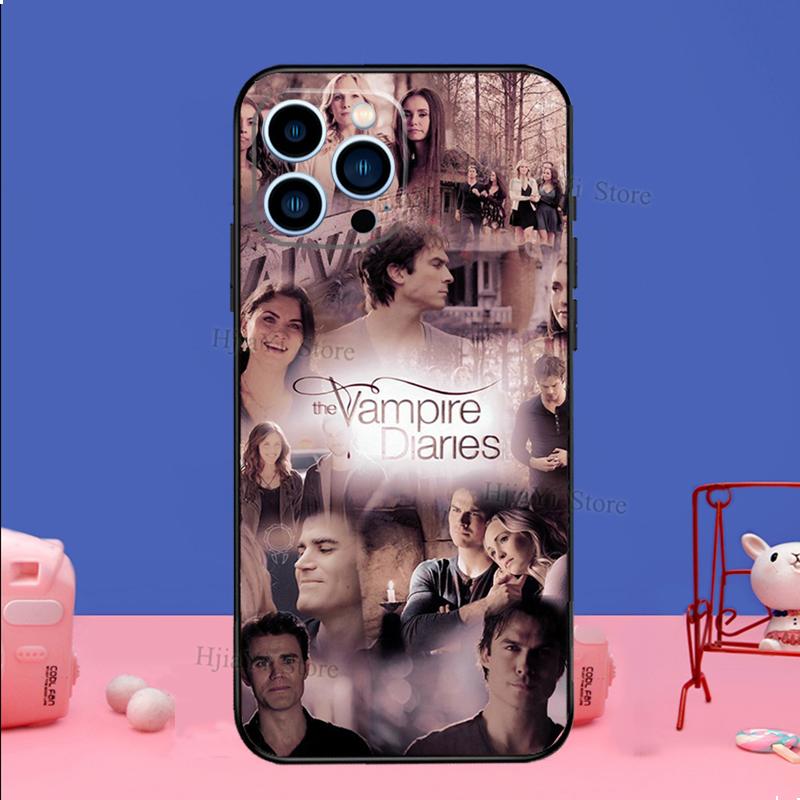 The Vampire Diaries Phone Case For iPhone 16 15 12 13 Mini 11 14 Pro XS Max Plus X XR Silicone Cover