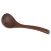 Wooden Soup Spoon Wenge Cooking Utensil Round Hanging Hole for Tea Coffee Dessert Sugar Salad