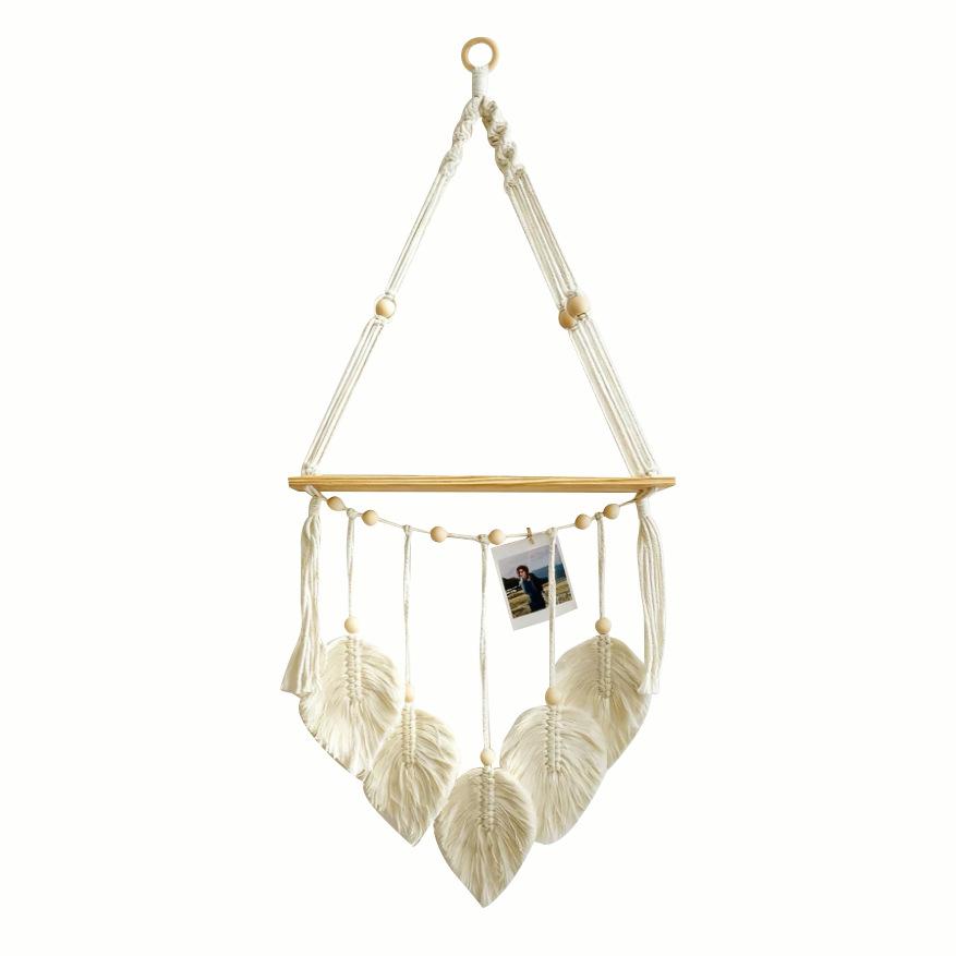 

Handwoven Bohemian Wall Hanging Tapestry Plant Shelf Decor Storage Organizer