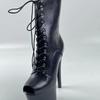 European Peep Toe High Heel Boots - 17cm Style for Runways, Nightclubs & Fashion Shows