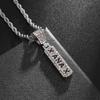 European and American Personality Exaggerated Hip Hop Necklace Mens Trendy Mens Necklace Full of Diamonds Punk Mens Hip Hop Necklace