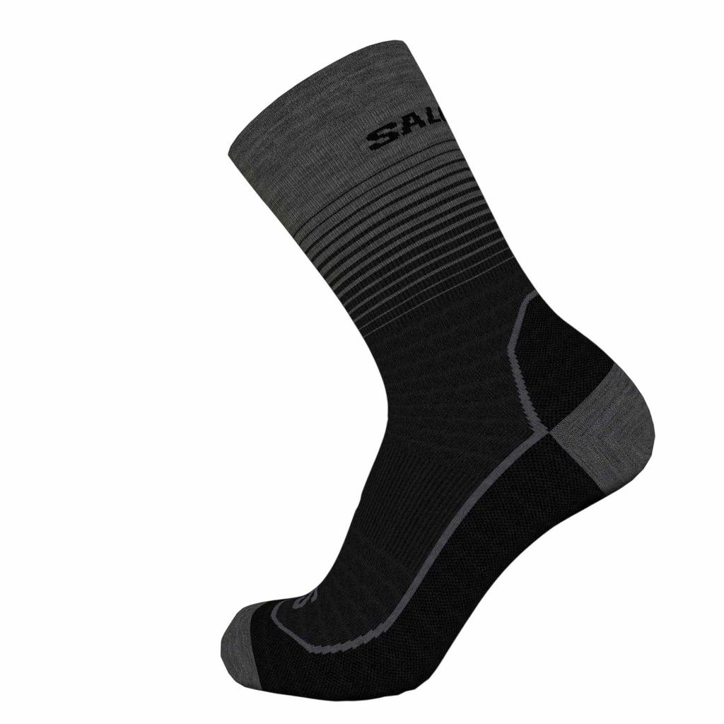 Salomon Mens Horizontal Stripe Walking Socks (Pack of 2)