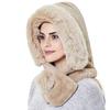 Pălărie de iarnă la modă Hanorac Acoperământ pentru cap Eșarfă Pălărie plușată dintr-o bucată Îngroșare Protecție pentru urechi Sporturi în aer liber Rezistent la frig Căldură