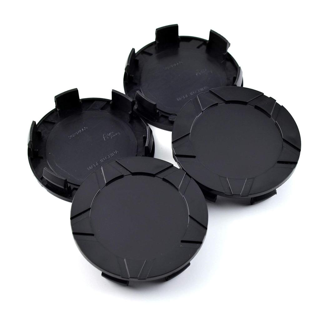 Wheel Center Caps, 79mm, 73mm, 4 Pieces, Black, Wheel Covers, Center Covers