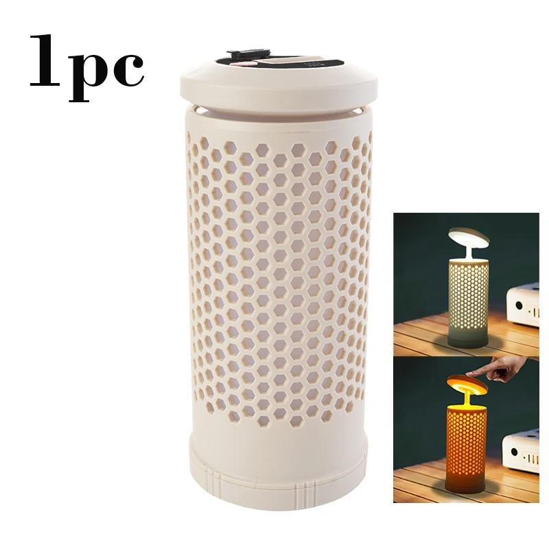 Portable Camping Lantern,Warm/Cool White,Type-C Charge,Battery Display,Retractable, 180° Rotatable,Hook,Camping/Fishing/Outdoor
