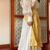 Minimalist Cotton Apron With Ties For Cooking And Baking Home Use