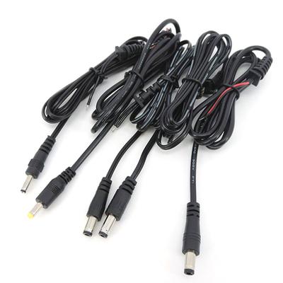 1M 2pin Saída Conector de Alimentação Cabo DC Macho Plug Adaptador Reparo DIY Cabo 5.5*2.5mm 5.5x.2.1mm 4.0*1.7mm 3.5*1.35mm Cabo pigtail