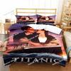 Top Movie Titanics Bedding Set Printed single Comforter Quilt Bed Cover Duvet Cover Pillow Case 3 Pieces Set For Kids Adult Size