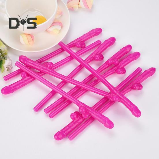 10/20Pcs Bachelorette Party Willy Straws Funny Drinking Straws for Girls Night Out Reusable Food Grade Plastic Straws Party Favors Crazy Night Straw