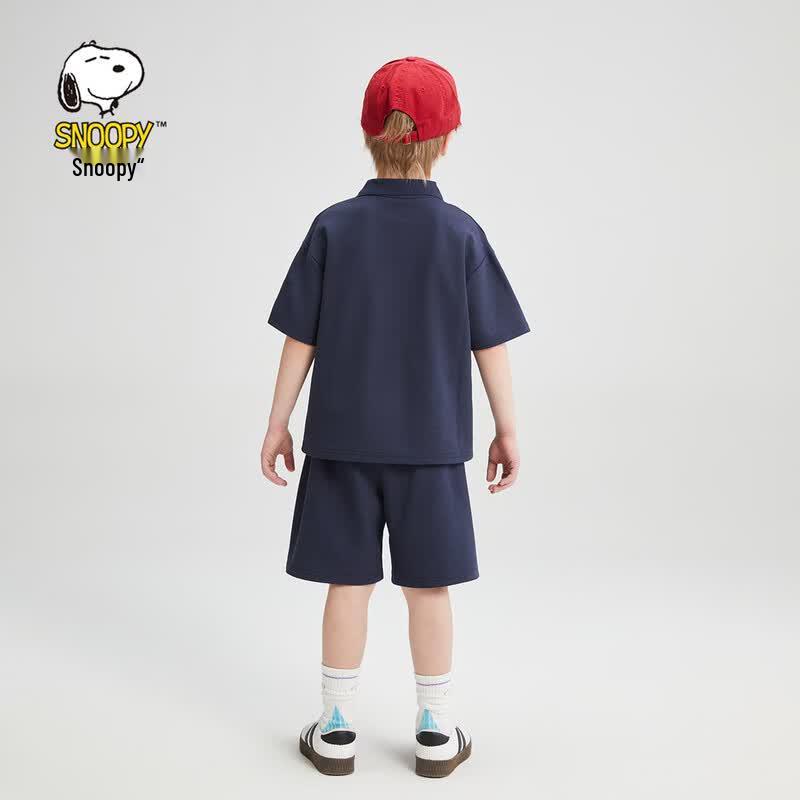 SNOOPY Boys' 2026 Summer Cooling Polo & Shorts Set