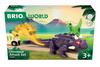 Brio Dinosaur Attack Set for Ages 3 and Wooden Toy Track Gift 36082, Up. [Toy, Train, Set, Scenery, (Birthday/Christmas)]