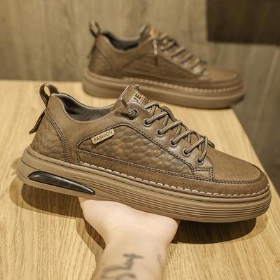 Summer Classic Men's Genuine Leather Shoes Thick Soled Shoes Casual Shoes High-quality Men's Oxford Shoe Outdoor Sports Shoes