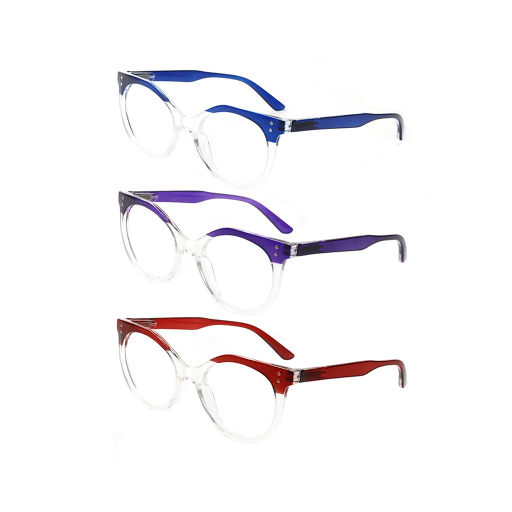 TUREZING Stylish Bottom Clear Frame Men And Women All-match Diopter Eyeglasses+20 HD Durable Lens Circular Presbyopia Eyegl+asses