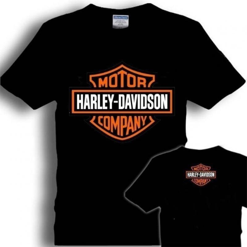 Biker Style! Harley-Davidson Skull Graphic Short Sleeve T-Shirt
