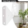 Wall Mounted Triangle Bracket White 1pcs Black Furniture