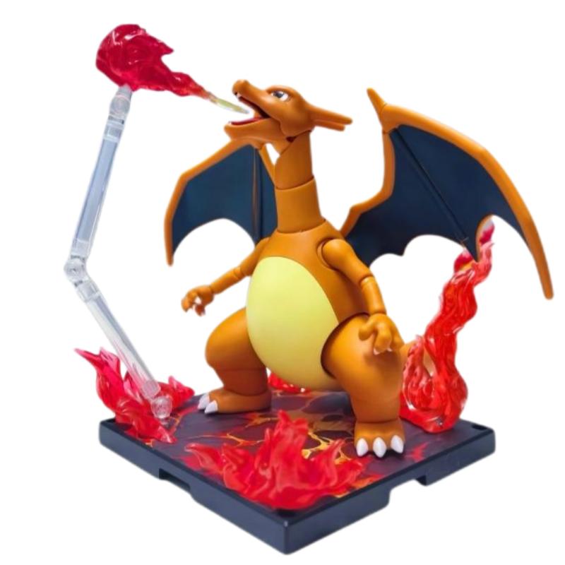 Classic Building Blocks Charizard Snorlax Greninja Assembly Model Collectible Toy Gift For Kids