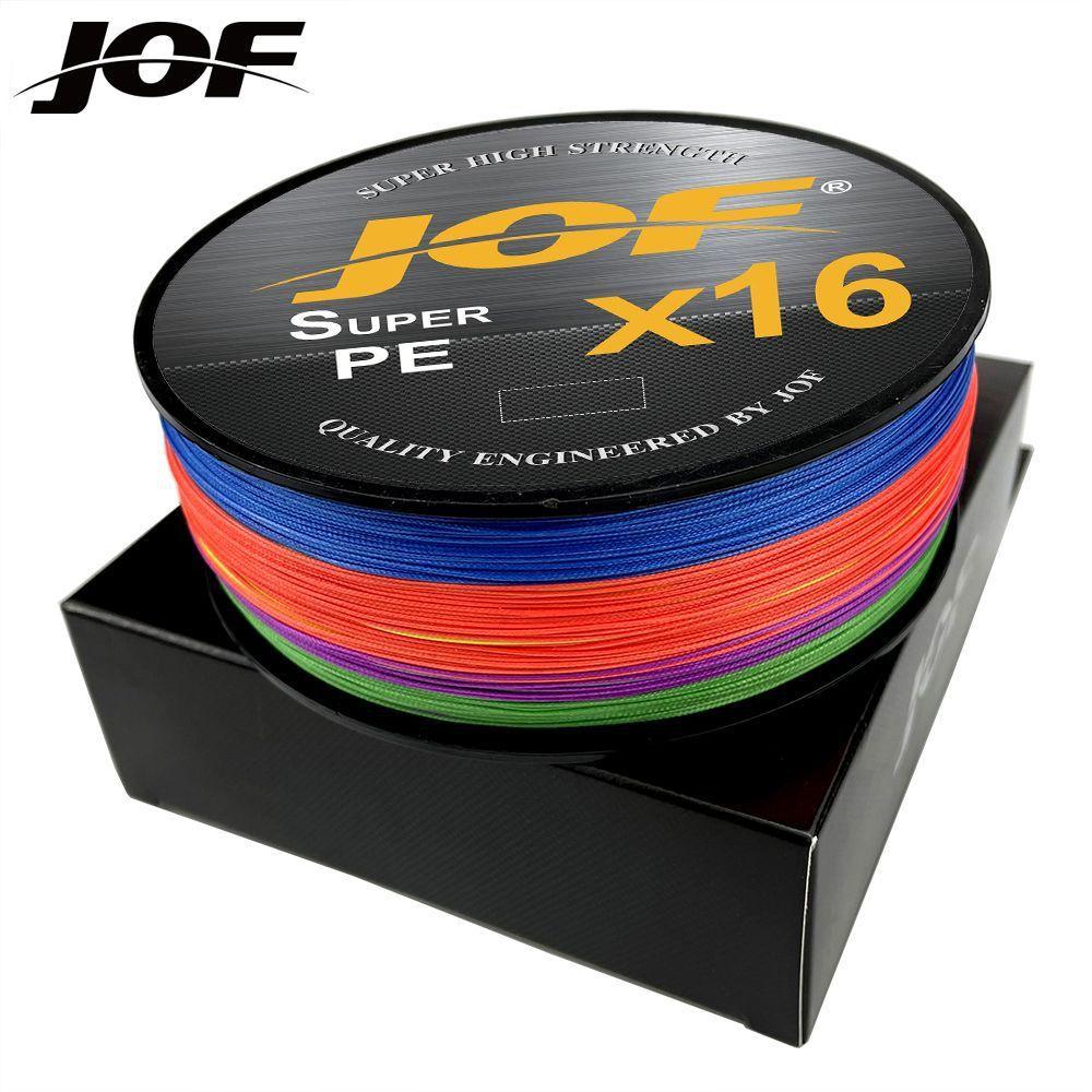 JOF16 12-strand PE Braided River & Saltwater Fishing Line 500m Abrasion-Resistant Smooth-Running High-Strength Long-Cast (as the picture,Standard&10)