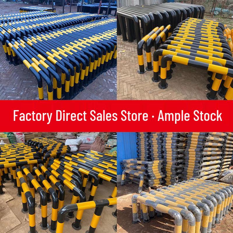 U-Shaped Steel Car Stopper: M-Type Anti-Collision Guardrail and Parking Barrier