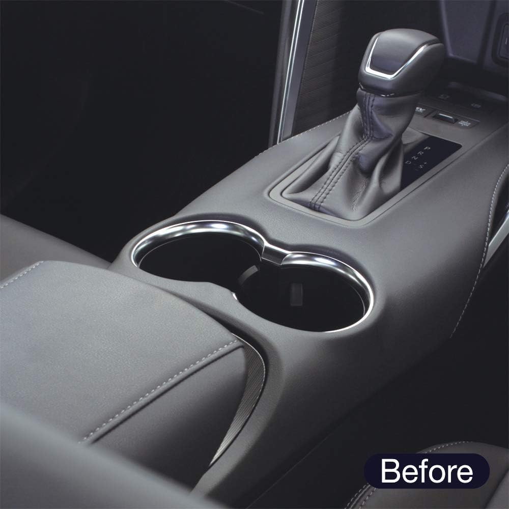 Tsuchiya YAC Vehicle-Specific Console Tray for Toyota 80 Series Harrier, Black/Silver, SY-HR15