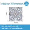 6pcs Waterproof Self Adhesive Floor Tile 30x30cm Peel & Stick Vinyl Stickers  Bathroom Kitchen