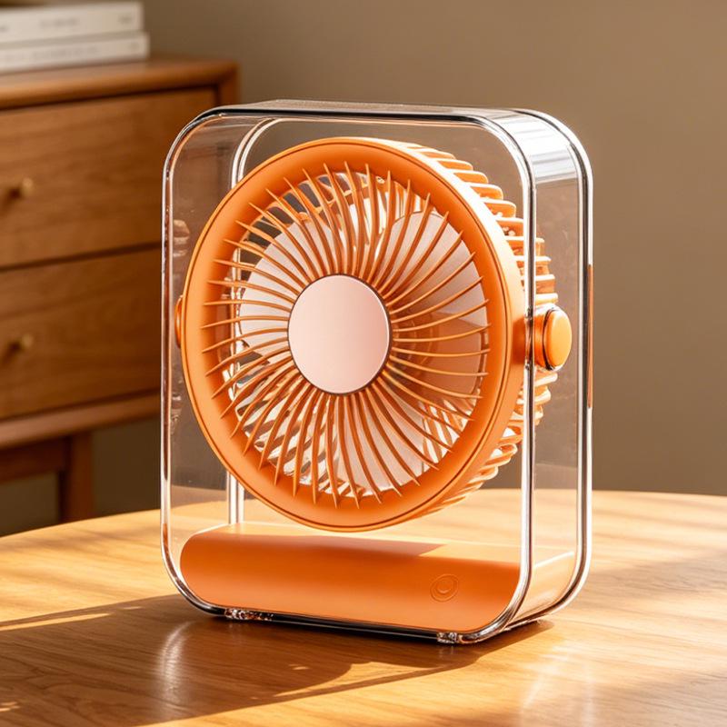 Portable Mini Bladeless USB Clip Fan - Compact Desktop Fan