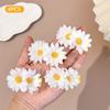 4PCS Floral Hair Clips Side Bang Hairpins Daisy Design Decorative Flower Hair Accessories for Women Girls Hair Styling