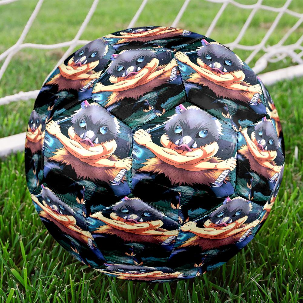 Demon Slayer Theme Size 5 Soccer Ball, Suitable for Both Indoor and Outdoor Matches, a Gift Suitable for Everyone.