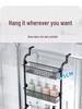 No-Drill Door Hanging Basket Organizer - Multi-Layer Storage Rack for Bathroom