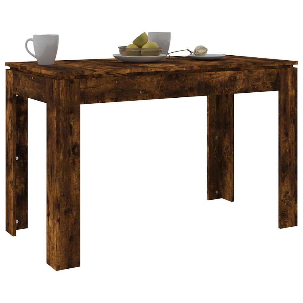 Vidaxl Dining Table, Smoked Oak, 120X60X76 Cm