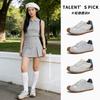 Leder Retro Deutsche Trainingsschuhe Damen Frühling und Sommer Neue Farbkombination Forrest Gump Schuhe Lässig Vielseitig Sportschuhe Trendige Damenschuhe