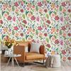 Floral Peel and Stick Wallpaper Boho Multicolor Flower Self Adhesive Removable Wallpaper for Bedroom Cabinets Decor Vinyl Roll