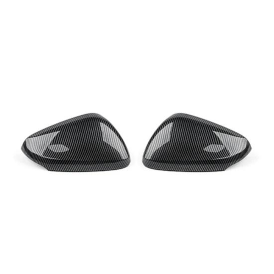 For Trailblazer -2025 Carbon Fiber Style Bright Black Side Door Rearview Mirror Cover Trim Carbon Fiber