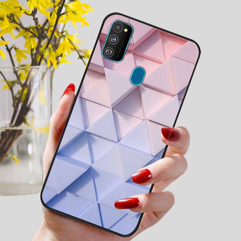 Funda para Samsung Galaxy M21 Funda Trasera de Silicona TPU Suave para Fundas de Teléfono Galaxy A21S M30S M31 M 21 M21S M31S Carcasas Negras Coques
