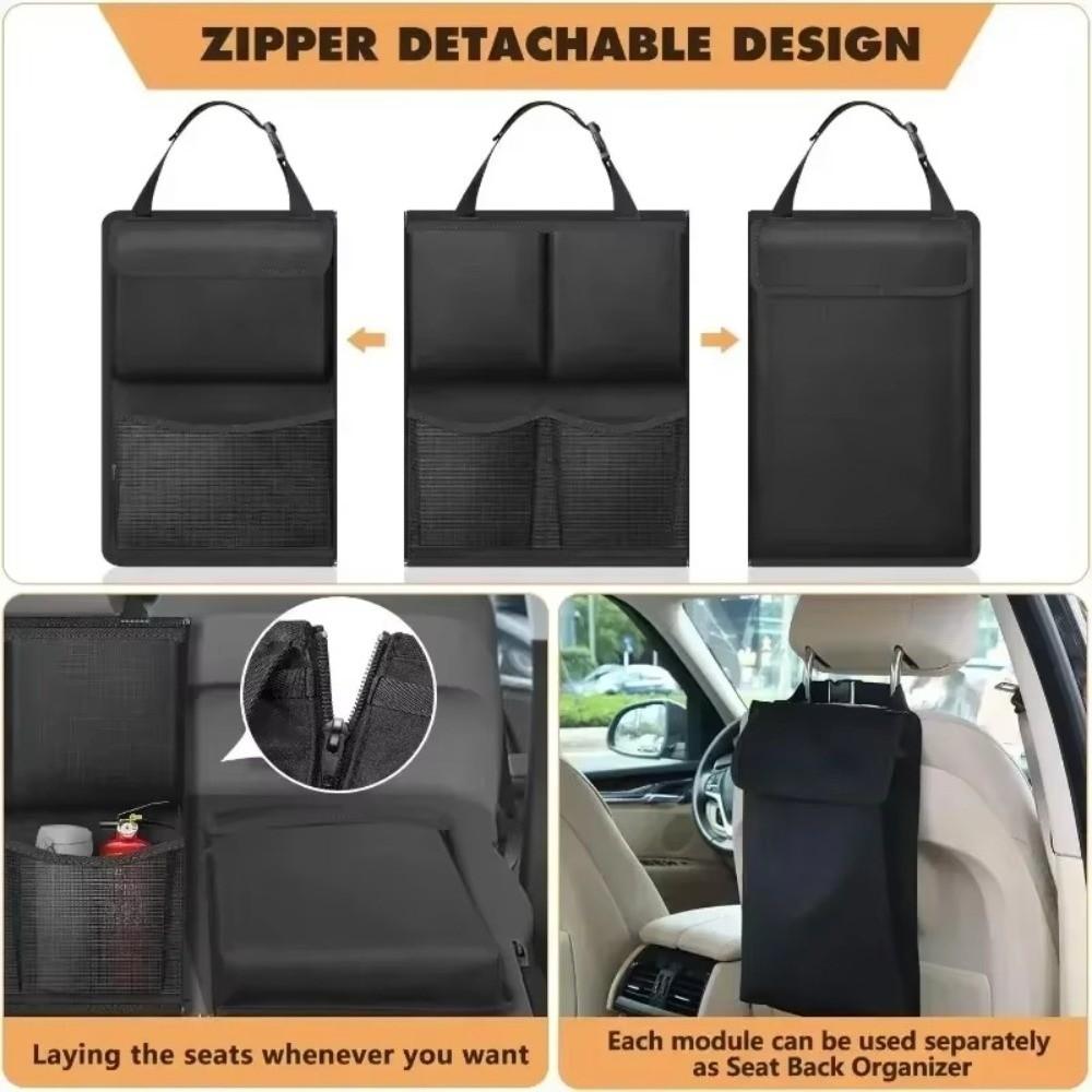 Detachable Car Trunk Storage Bag Rear Seat Storage Cargo Rack  Auto Trunk Organization