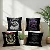 B-Black S-Sabbath Kapela Povlak na polštář Dekorativní na pohovku Domácí Oboustranný tisk Krátký plyšový Polštář Povlak na polštář Sváteční dárek