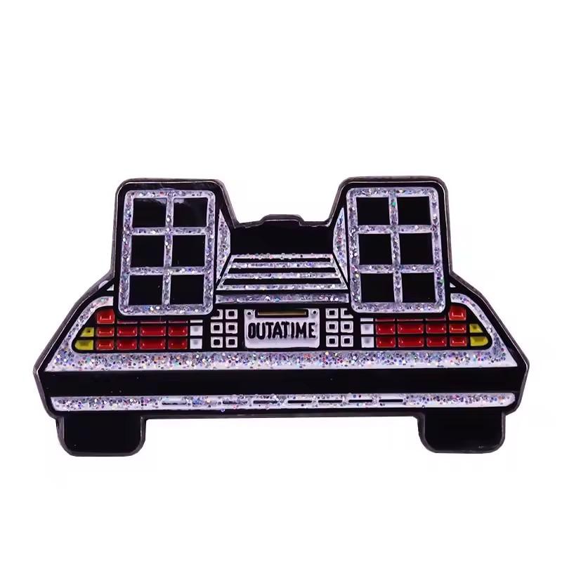 Back to the Future Enamel Pin Badges Anime Lapel Pins for Backpack Men Brooch for Clothes Pins Accessories Gifts
