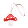 Artificial Leather Mushroom Handmade Keychain Lanyard for Long Time Use Key Management
