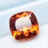 Natural Orange Sapphire Loose Gemstone 5.65 Ct Square Cushion Cut September Birthday Birthstone