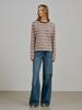 NOUVE Stripe Long Sleeve T-Shirt / Stripe Long Sleeve T-Shirts - Beige
