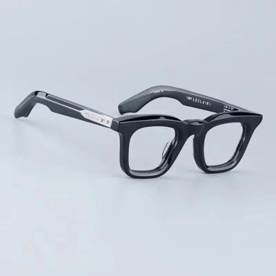 Ins LECLAIR Subtle Cateye Eyeglasses Frames Men and Women Designer Acetate Outdoor Vintage Designer Brand Glasses with Case