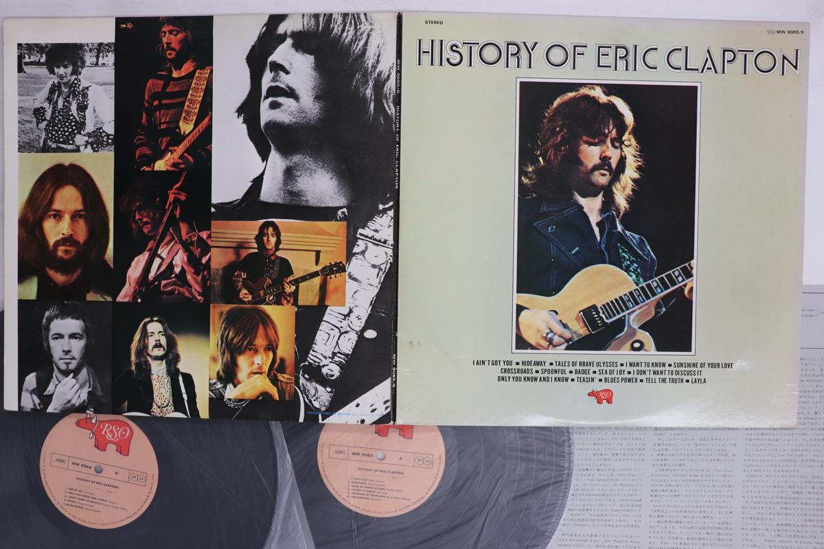 LP Record ERIC CLAPTON  History Of Eric Clapton MW90656 RSO  Japan Rock Used