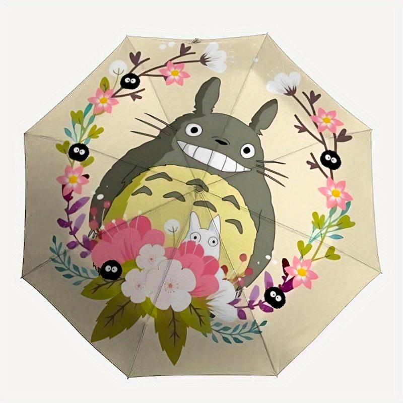 

1pc Totoro Auto Cute Umbrella - 8-Rib Foldable Design, Outdoor Travel, and Family Celebrations Material y250827131