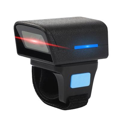 Wearable Ring Type Barcode Scanner USB Wired+2.4G+BT Three-mode Connection Support One-dimensional