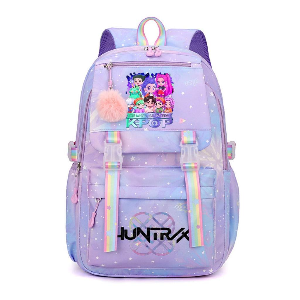 Animation Cartoon Peripheral Printing Korean Version Trend Burden Reduction Backpack Large Capacity Student Leisure Bag