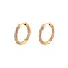 Elegant Geometric Zircon Round Earrings for Women - Luxurious, Exquisite, and Stylish Ear Ornaments