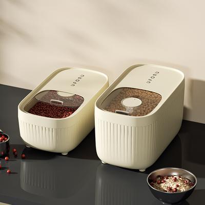 Insektensichere, feuchtigkeitsbeständige Reisbox, versiegeltes Getreideglas, Küchenbehälter, 5/10 kg, Aufbewahrungsbehälter für die Küche, Aufbewahrungsbox mit Deckel