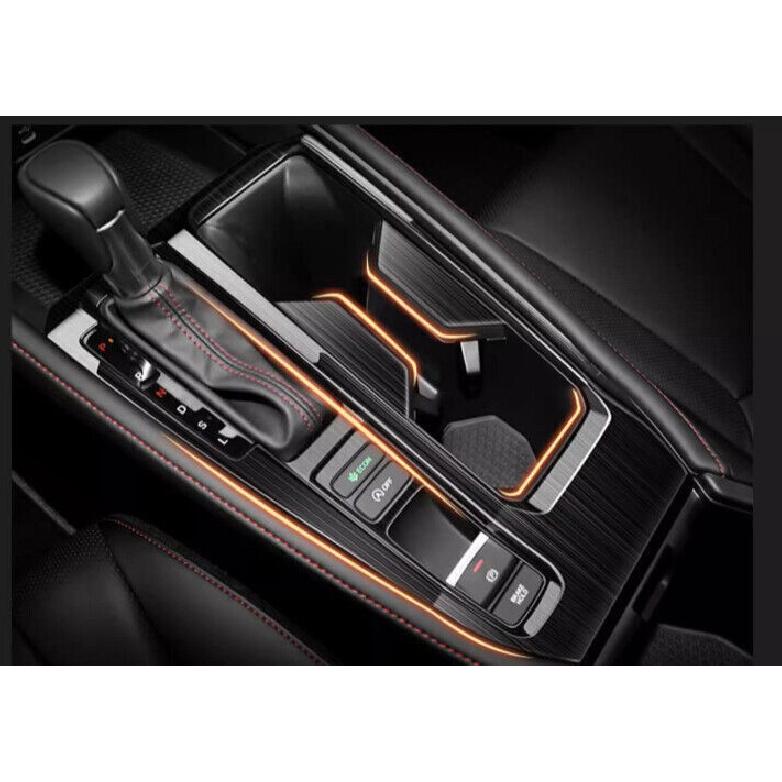 For Honda Accord 2023-2024 Black Titanium Gear Shift Panel Frame Cover Trim 1Pcs