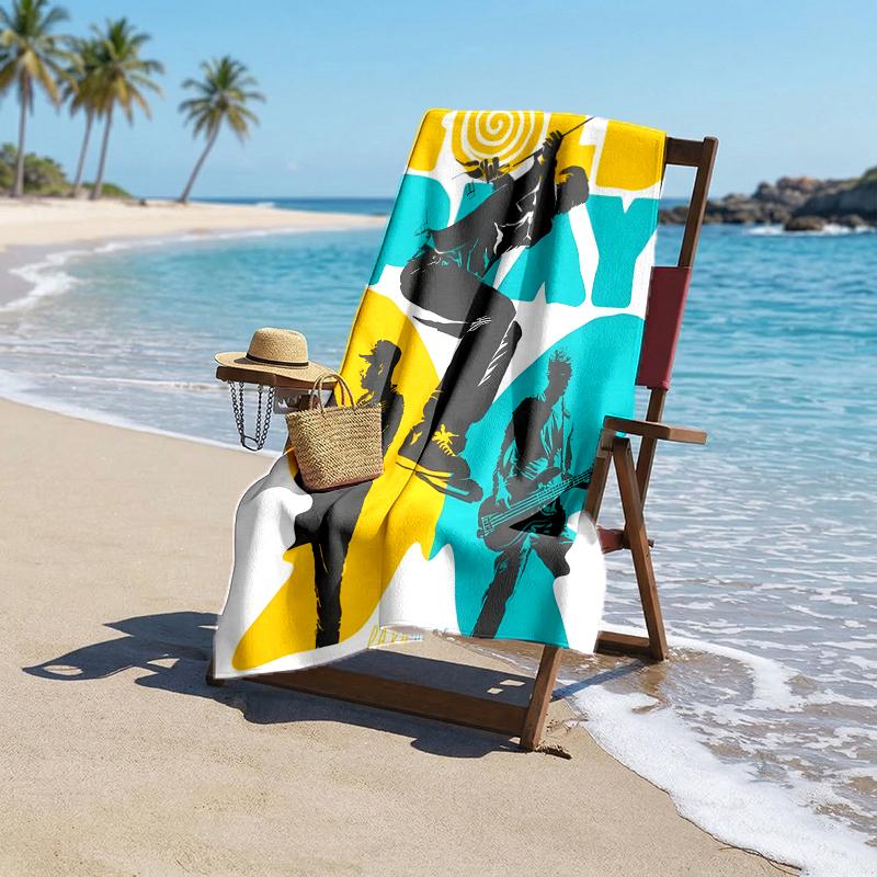 Coldplay Fashion Beach Towel: Ideal for Summer Adventures Soft, absorbent and quick drying suitable for swimming and bathing