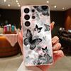 Luxury Colorful Butterfly Pattern Case For Samsung Galaxy S26 Ultra S25 Edge S24 Plus S23 FE S22 A17 A54 A55 A56 A57 5G Magnetic For Magsafe Cover