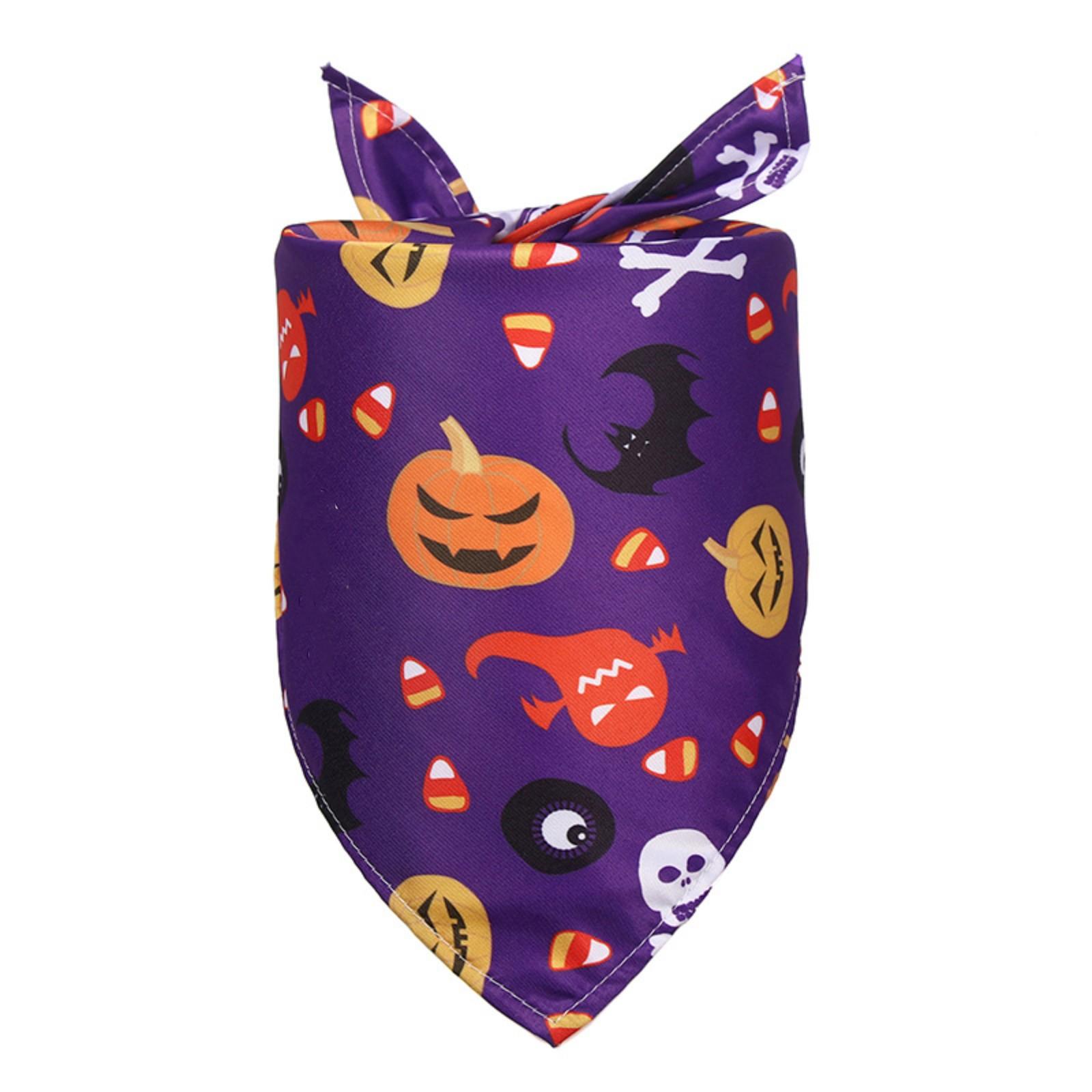 

Halloween Dog Bibss Triangular Scarf Pet And Dog Scarf Neck Bib One Size